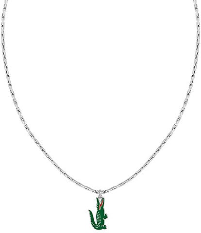 Lacoste Men's Arthor Collection Stainless Steel Chain Necklace