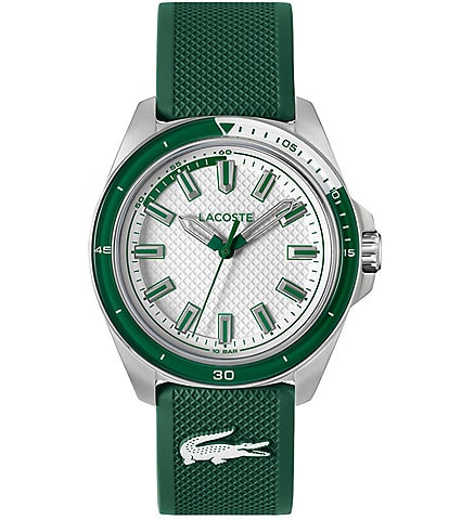 Lacoste Men's Capbreton Quartz Three Hand Silicone Strap Watch