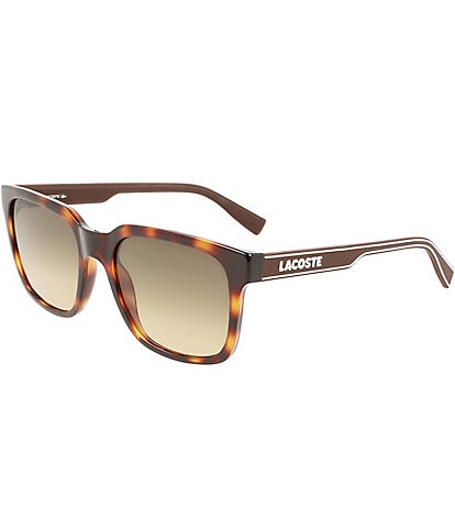 Lacoste Men's L967S 55mm Havana Square Sunglasses