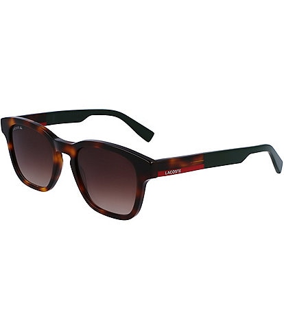 Lacoste Men's L986S 52mm Rectangle Tortoise Sunglasses