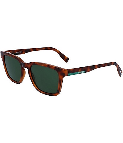Lacoste Men's L987S 53mm Rectangle Tortoise Sunglasses