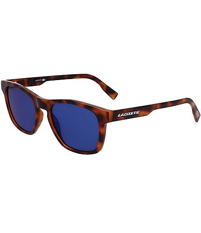 Lacoste Men's L988S 54mm Rectangle Tortoise Sunglasses