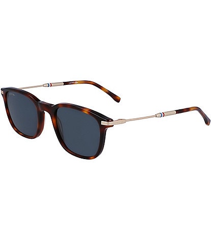 Lacoste Men's L992S 51mm Havana Rectangle Sunglasses