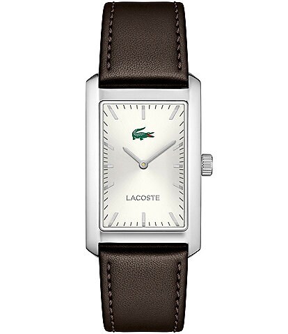 Lacoste Men's Santiago Three Hand Leather Strap Watch