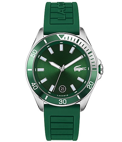 Lacoste Chronograph Boston Watch Men\'s Green Bracelet Steel | Stainless Dial Dillard\'s