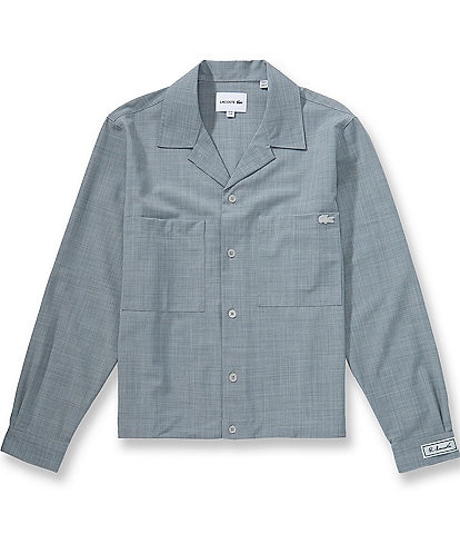 Lacoste Oversized Wool-Blend Overshirt