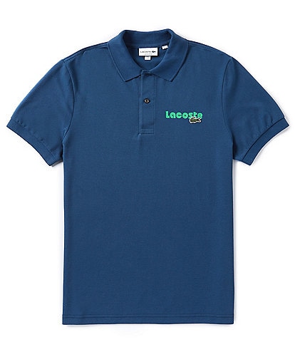 Lacoste Pique Short Sleeve Left Chest Logo Polo Shirt