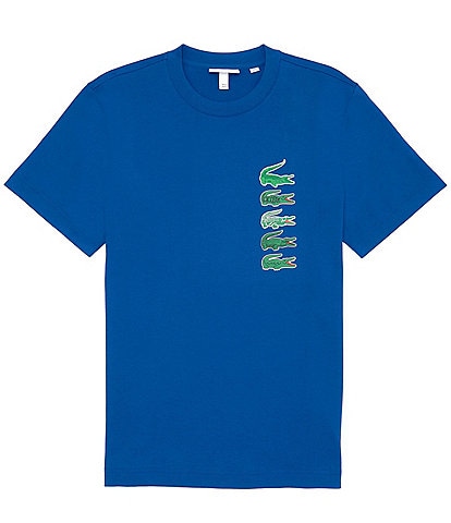 Buy Lacoste Men White Regular Fit XL Crocodile Print T-shirt Online -  815569 | The Collective