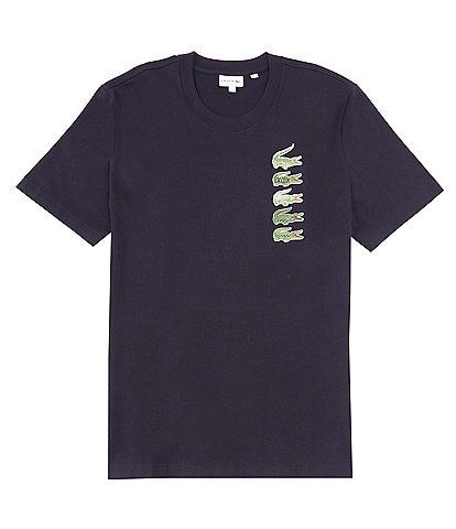 Lacoste Small Croc Logos Short Sleeve T-Shirt