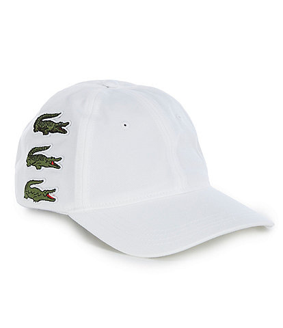 Lacoste Stacked Croc Logo Baseball Cap