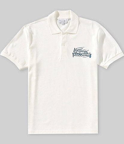 Lacoste Stamp Graphic Short Sleeve Polo Shirt