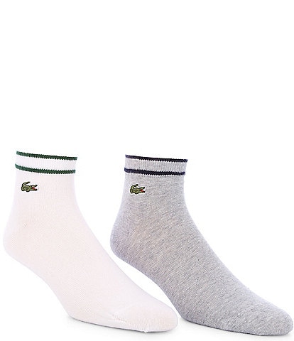 Lacoste Striped Ankle Socks 2-Pack