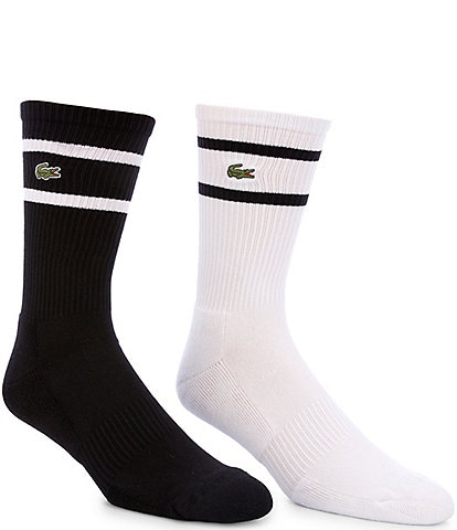 Lacoste Striped Crew Socks 2-Pack