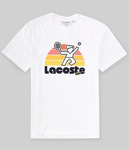 Lacoste Tennis Print Short Sleeve Graphic T-Shirt