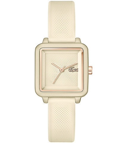 Lacoste Women's 12.12 Flow Quartz Analog Champagne Silicone Strap Watch