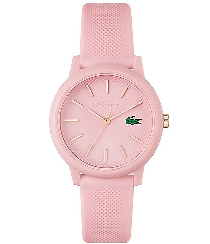 Lacoste Women's 12.12 Quartz Analog Pink Silicone Watch