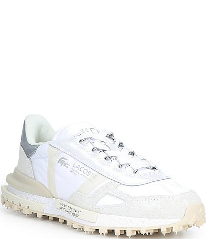 Lacoste Women's Elite Active Hairy Suede and Metallic Sneakers