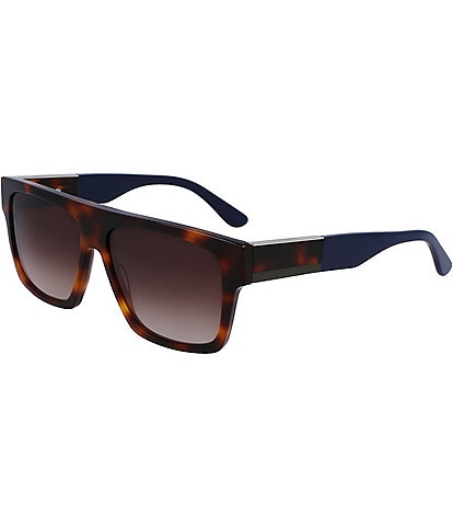 Lacoste Unisex L984S 57mm Rectangle Tortoise Sunglasses