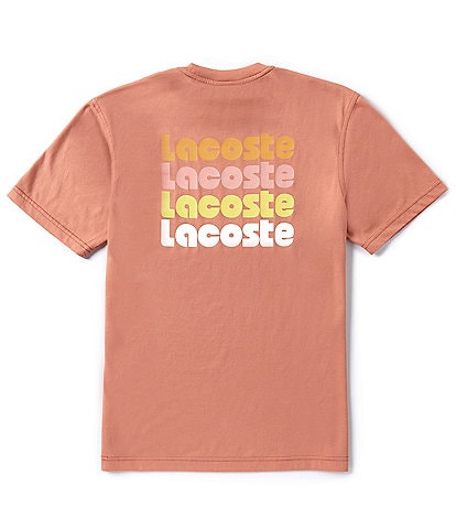 Lacoste Word Print Short Sleeve T-Shirt