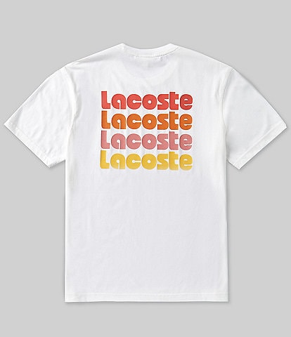 Lacoste Word Print Short Sleeve T-Shirt