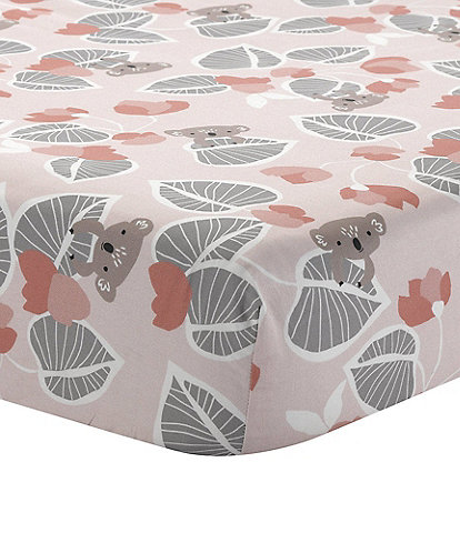 Lambs & Ivy Calypso Jungle Fitted Cotton Crib Sheet