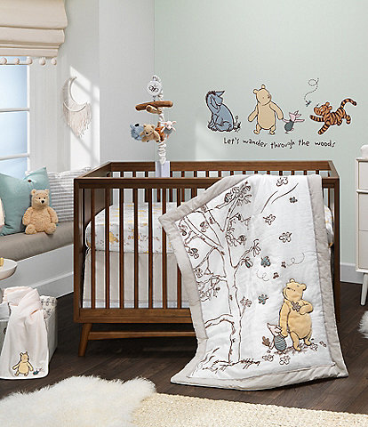 Lambs & Ivy Disney Baby Storytime Pooh 3-Piece Nursery Crib Bedding Set