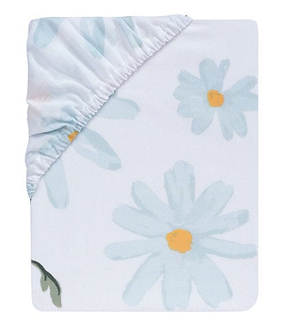 Lambs & Ivy Sweet Daisy Collection Cotton Floral Baby Fitted Crib Sheet
