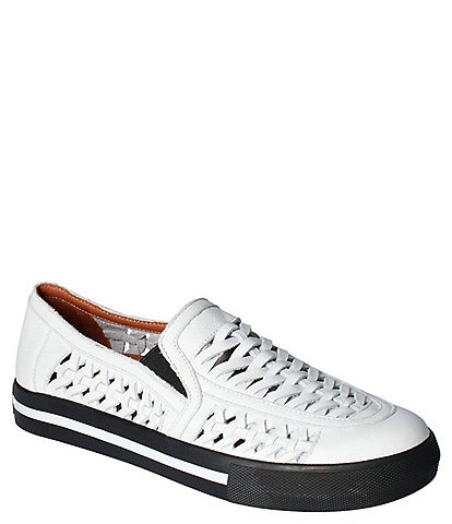 L'Amour Des Pieds Karsha Woven Leather Slip-On Sneakers