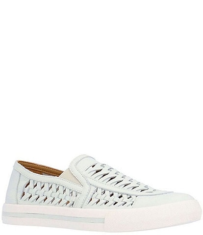 L'Amour Des Pieds Karsha Woven Leather Slip On Sneakers