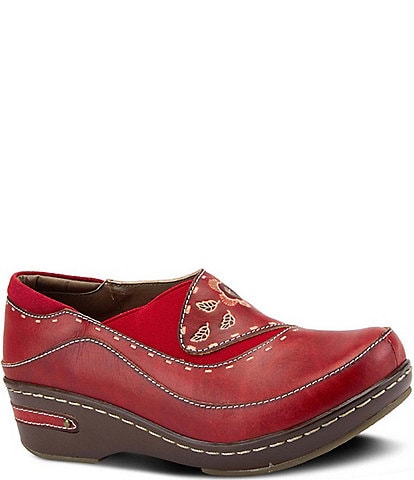 L'ARTISTE Burbank Leather Clogs