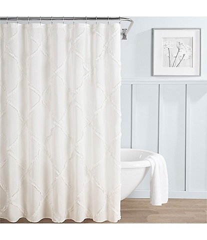 Laura Ashley Adelina Ruffled Shower Curtain