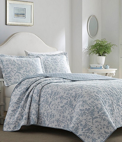 Laura Ashley Amberley Floral Toile Quilt Mini Set