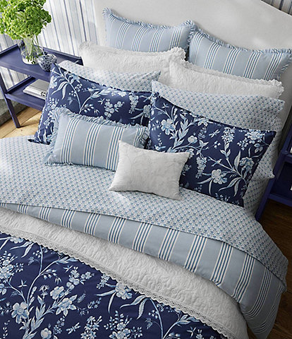 Laura Ashley Blue Bedding Collections, Comforters, Quilts, Duvets & Sheets
