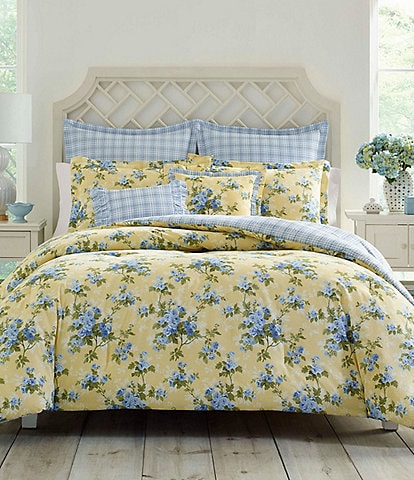 Laura Ashley Cassidy Floral Comforter and Pillow Set