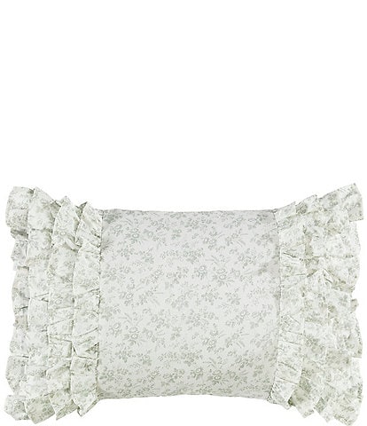 Laura Ashley Harper Ruffle Floral Breakfast Pillow