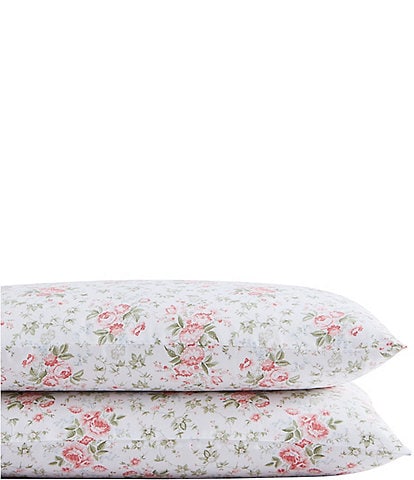 Laura Ashley Lilian Cotton Standard Pillowcase, Set of 2