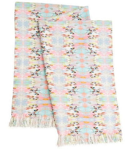 Laura Park Brooks Avenue Fringe Trim Throw Blanket