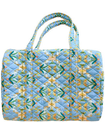 Laura Park English Garden Blue Travel Duffle Bag