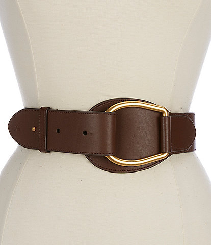 Lauren Ralph Lauren 2#double; Wide Leather Belt