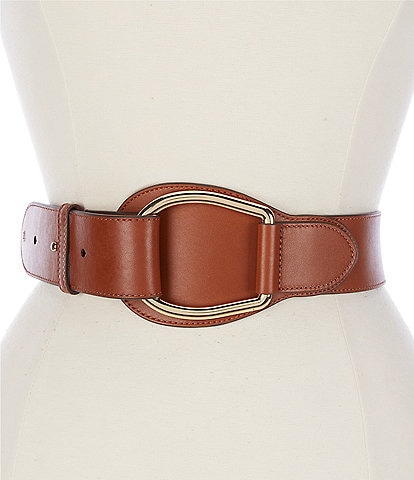 Lauren Ralph Lauren 2#double; Wide Leather Belt