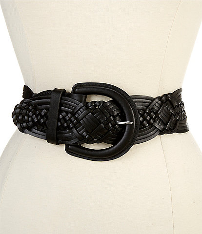 Lauren Ralph Lauren 2.25" Braided Leather Belt