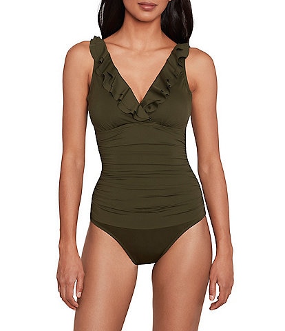 Miraclesuit Rock Solid Revele Underwire Shaping One Piece Swimsuit |  Dillard's