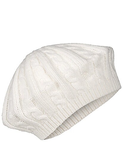 Lauren Ralph Lauren Core Cable Knit Beret Hat