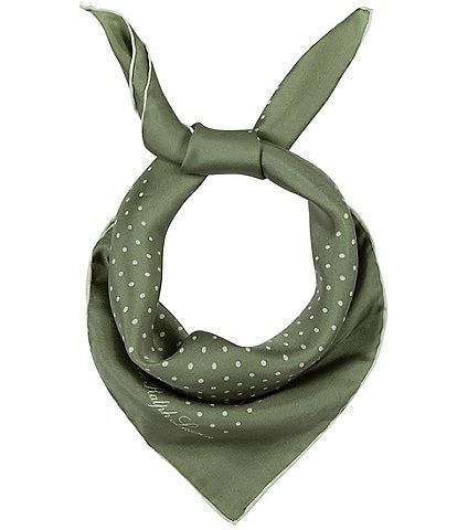 Lauren Ralph Lauren Core Dot Silk Square Scarf