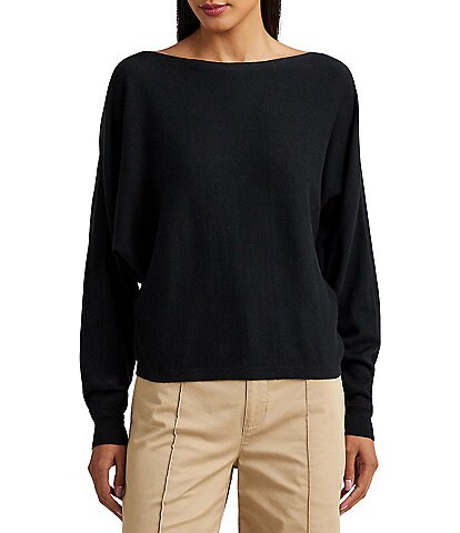 Gibson & Latimer Glitter Knit V-Neck Long Sleeve Sweater