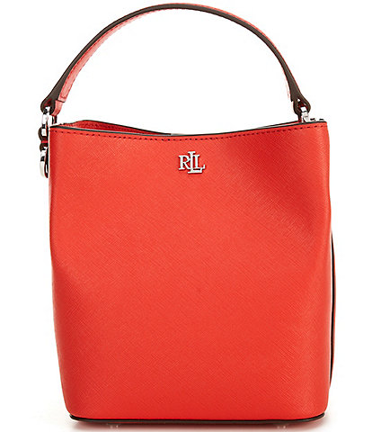 Lauren Ralph Lauren Crosshatch Small Reese Bucket Bag