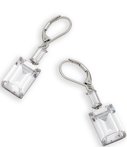 Lauren Ralph Lauren CZ Double Drop Earrings
