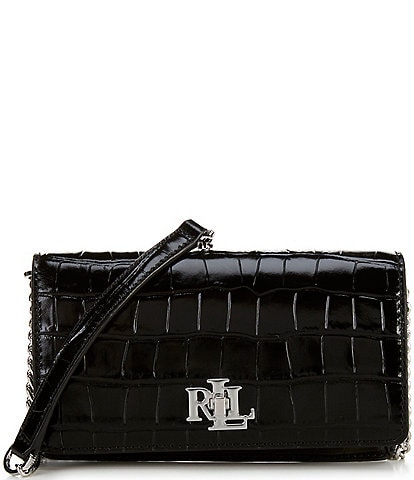Lauren Ralph Lauren Embossed Crossbody Turn-Lock Tech Case