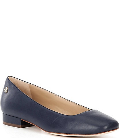 Lauren Ralph Lauren Emellie Leather Ballet Flats