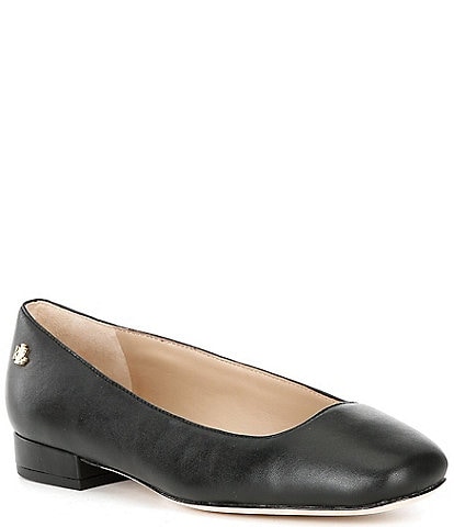 Lauren Ralph Lauren Emellie Leather Ballet Flats